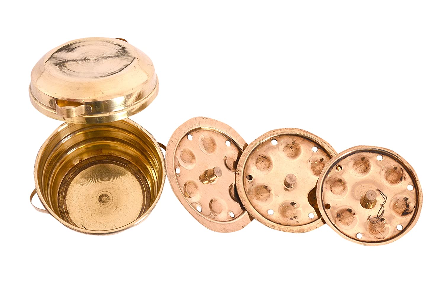 Desi Toys Brass Idli Patra, Gold