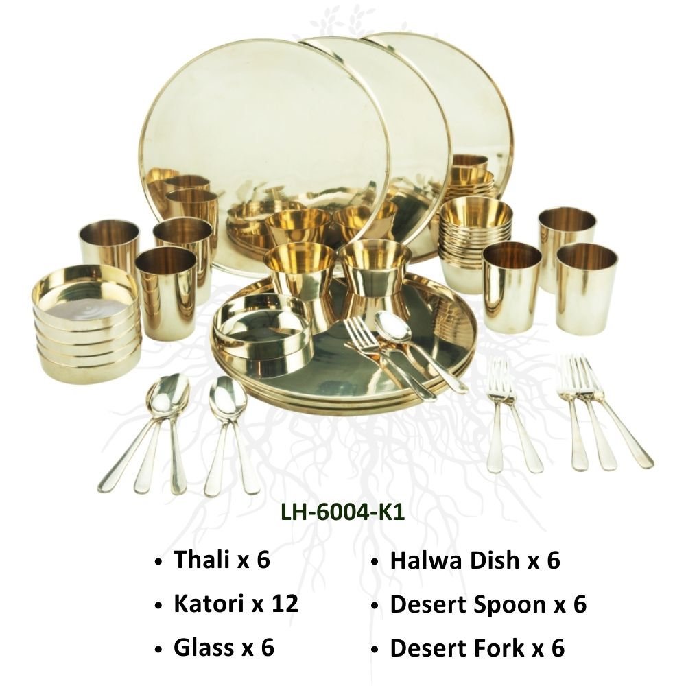 Lacoppera Pure Bronze Bronzente Six Dinner Set - 3