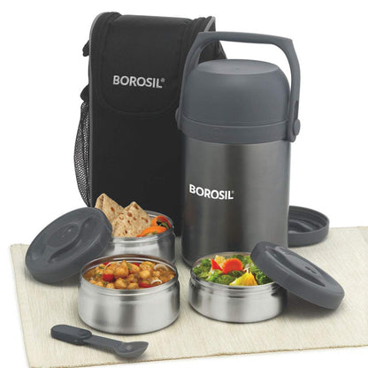 Borosil Hot n Fresh Stainless Steel Insulated Lunchbox - 3