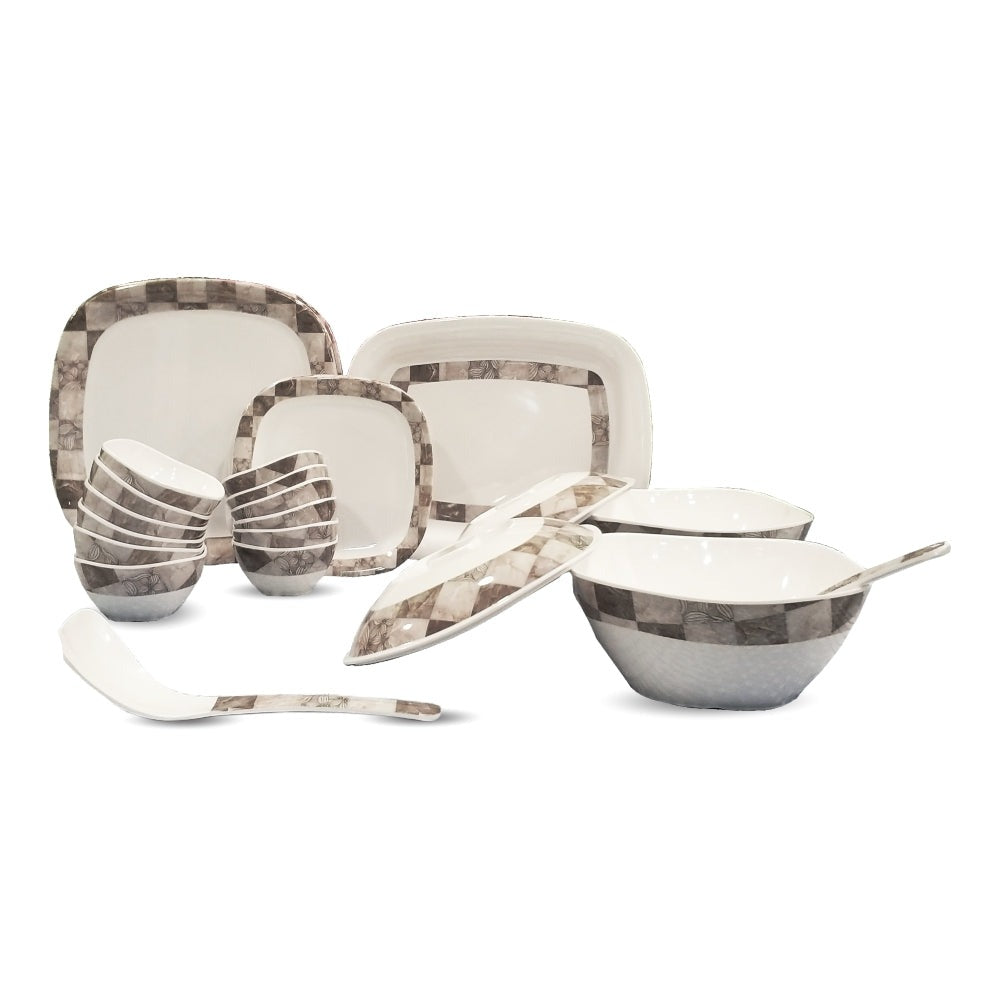 Milton Melamine Square Round 31 Pcs Dinner Set - 10