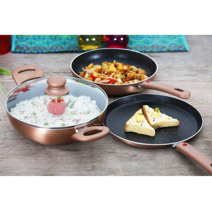 Prestige Omega Festival Pack - Build Your Kitchen Aluminium Induction Bottom Cookware Set - 30841 - 3