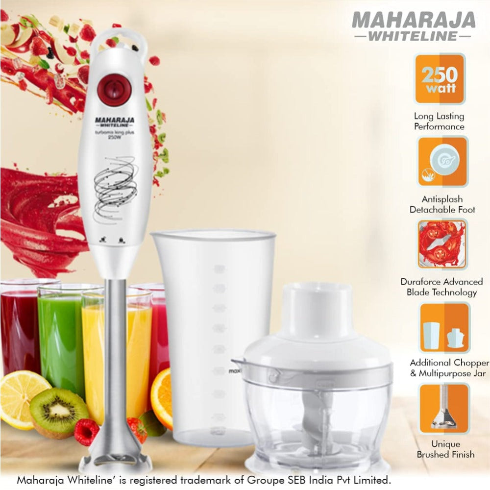 Maharaja Whiteline Turbomix King Plus 250 Watt Hand Blender - 7