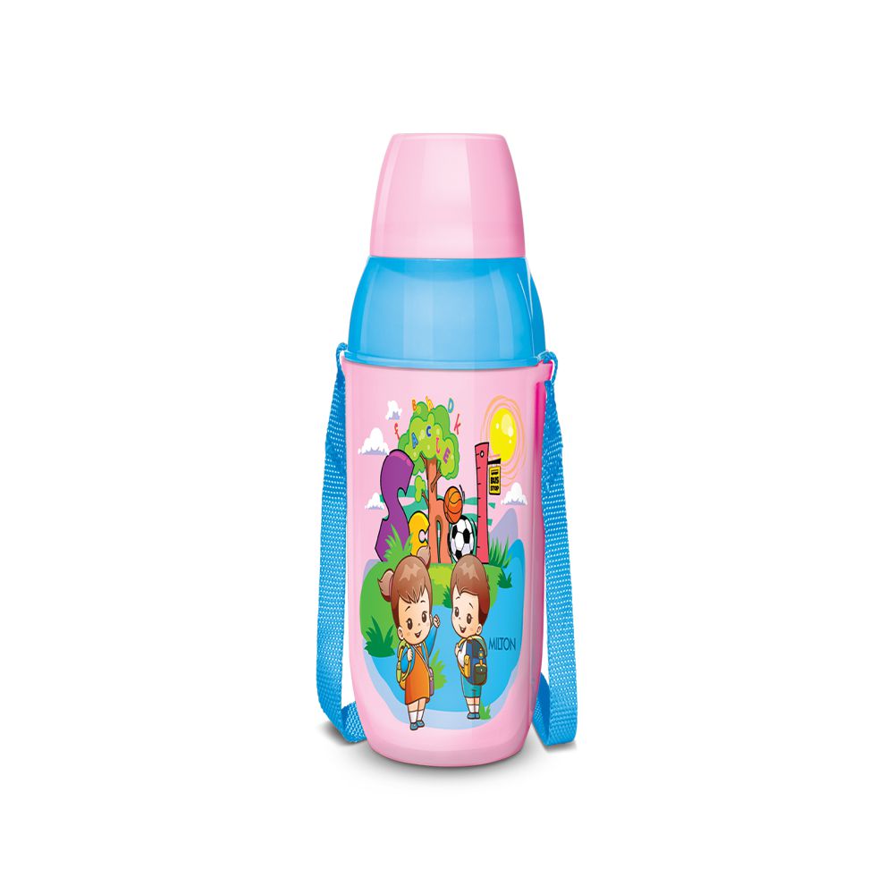 Milton Steel Swift 600 ML Insulated Inner Stainless Steel Water Bottle for Kids - 4