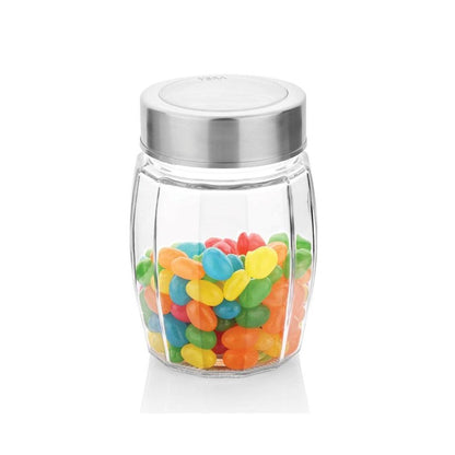 Yera X-Series KBM 350 ML Glass Storage Jar with Steel Lid - 2