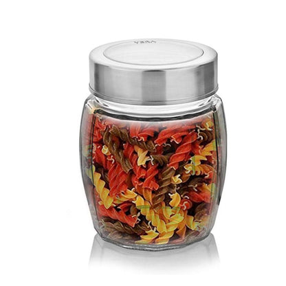 Yera X-Series KBM Glass Storage Jar with Steel Lid - 900 ML - 2