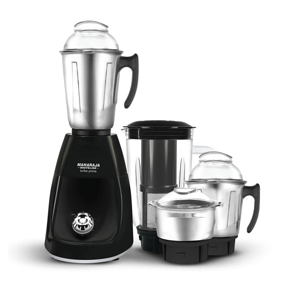 Maharaja Whiteline Turbo Prime Elite 750 Watt Mixer Grinder with 3 Jars  - 1