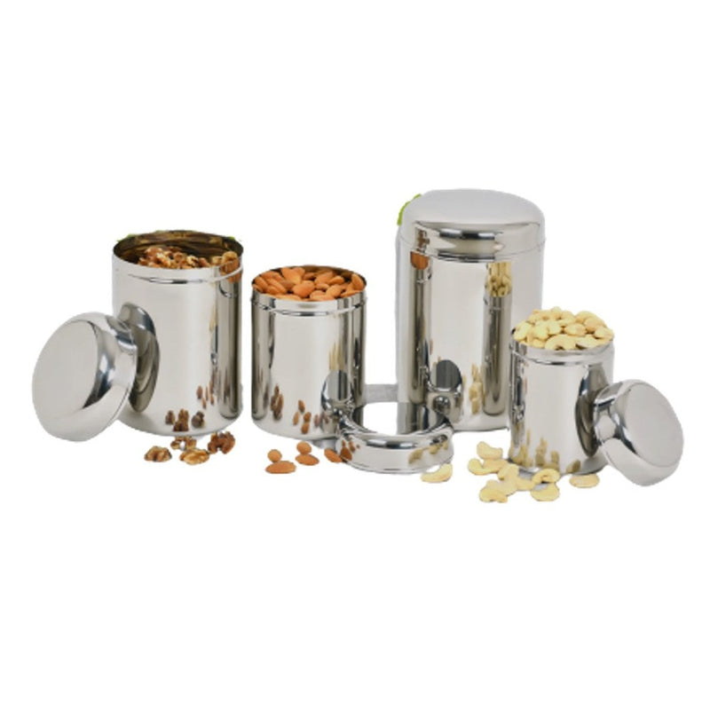 Stainless Steel Dabba-Storage Containers 400ml-500ml-750 ml Set