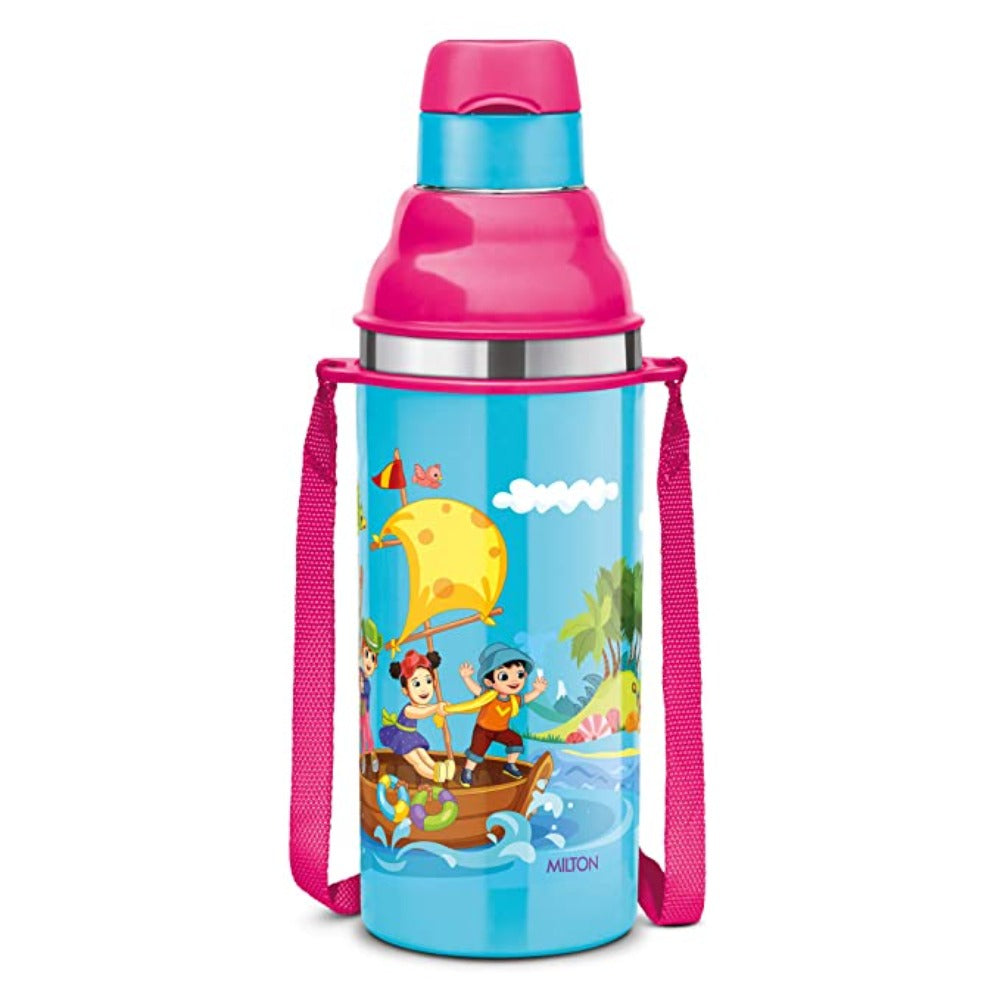 Milton Kool Stunner 400 ML Insulated Inner Stainless Steel Water Bottle for Kids - Light Blue - 1