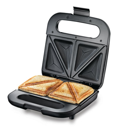 प्रेस्टीज पीएसडीपी 01 सैंडविच टोस्टर नॉन-स्टिक डीप हीटिंग प्लेट्स के साथ - 750 वॉट | बड़े आकार की ब्रेड और सैंडविच के लिए 