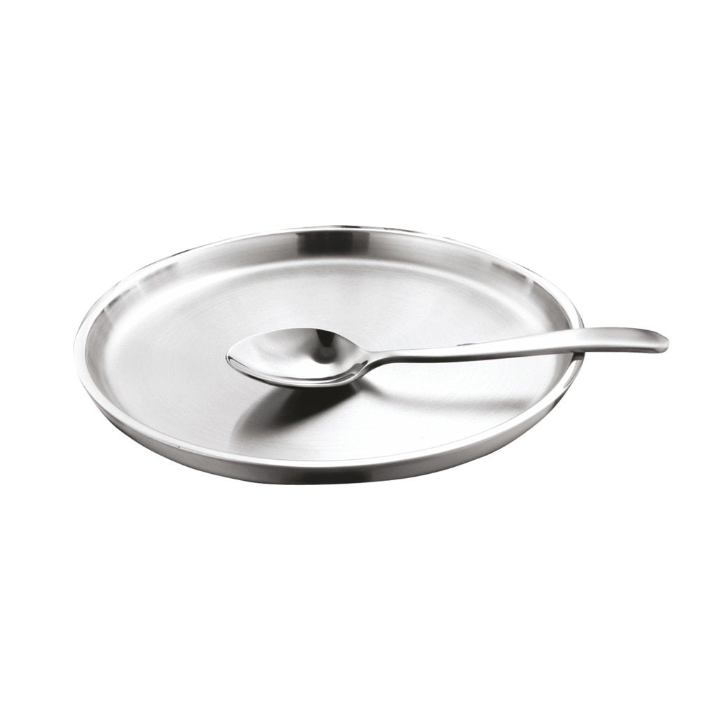 Shri & Sam Nifty Small Stainless Steel Thali Set - 4