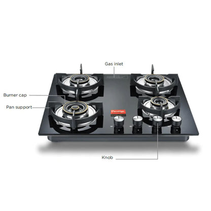 Prestige Vogue 4 Burner Hob Top - 4