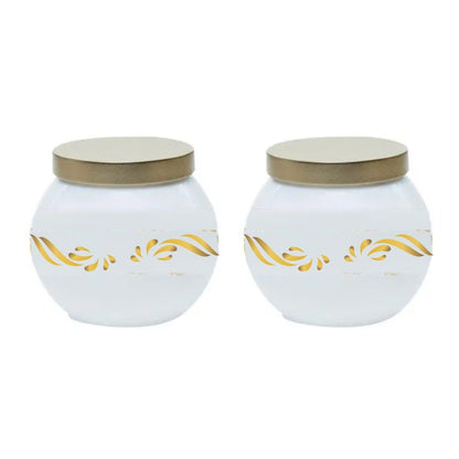 Yera Eva 880 ML Glass Storage Jar with Metallic Lid - 1