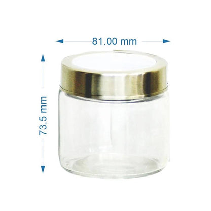 Yera X Series 275 ML Glass Storage Jar with Metallic Lid - JR275 - 3