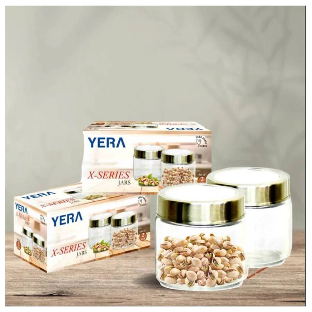 Yera X Series 275 ML Glass Storage Jar with Metallic Lid - JR275 - 4