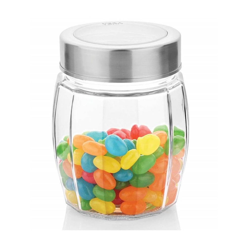 Yera X-Series KBM 560 ML Glass Storage Jar with Steel Lid - 2