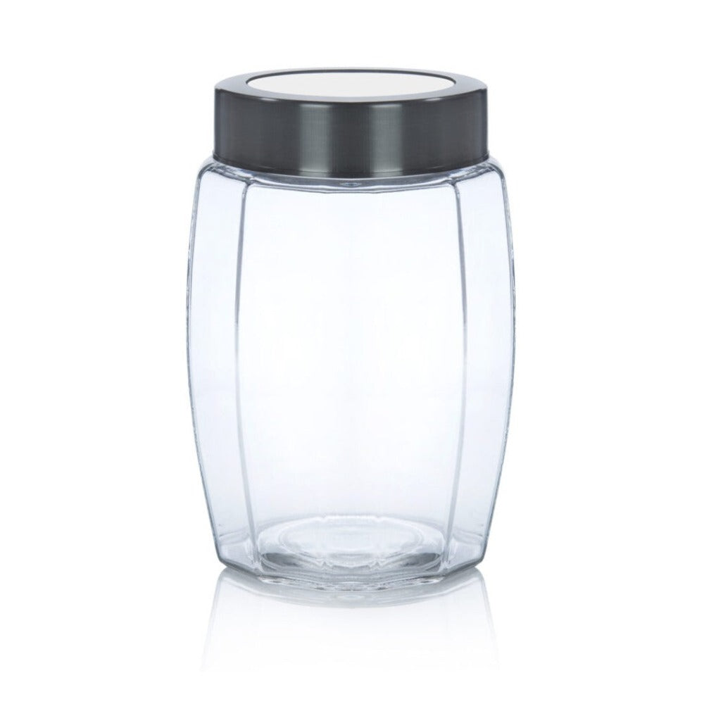 Yera X-Series KBM Glass Storage Jar with Steel Lid - 1100 ML - 4
