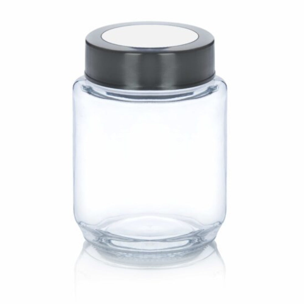 Yera X-Series KRM Glass Storage Jar with Steel Lid - 1100 ml - 3