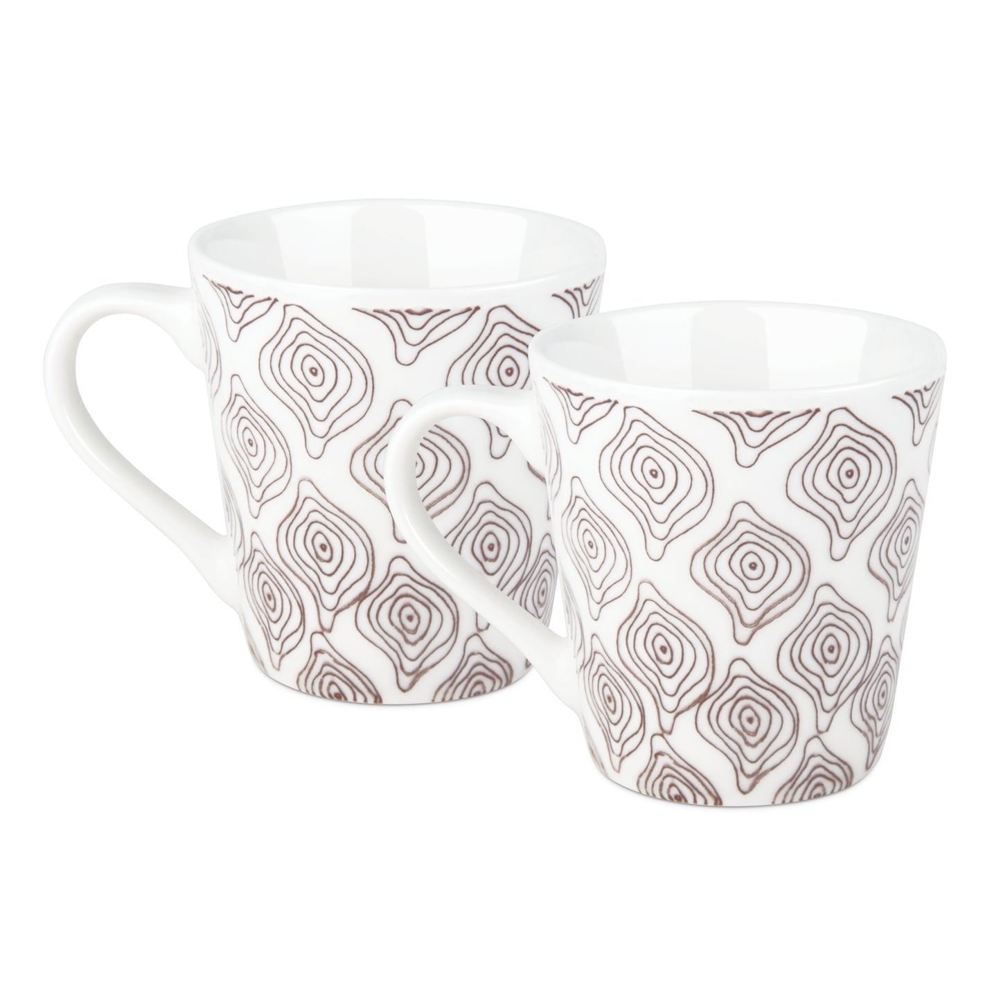 Treo Earthen Ceramic Mug 210 ML - Tre0040 | Set of 2 Pcs | Tea and Coffee