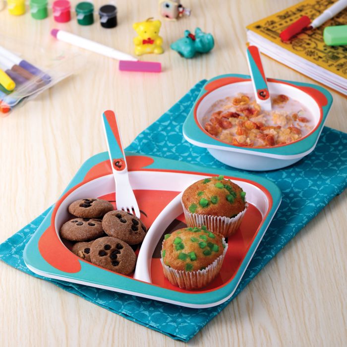 Cello Melmoware Kids Zebra Design Meal Set (Multicolour) -4 Pieces on www.rasoishop.comCello Melmoware Kids Zebra Design Meal Set (Multicolour) -4 Pieces on www.rasoishop.com