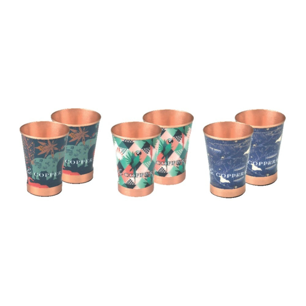 Lacoppera Copper Rock Texture 250 ML Tumblers - LH-4003-T1-01- 1